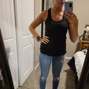Black, workout tank